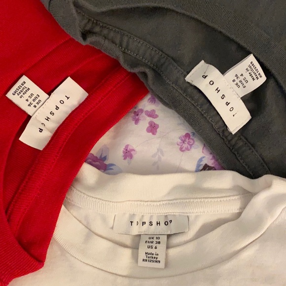 TOPSHOP Cropped T-shirt Set of 3 - Picture 10 of 12